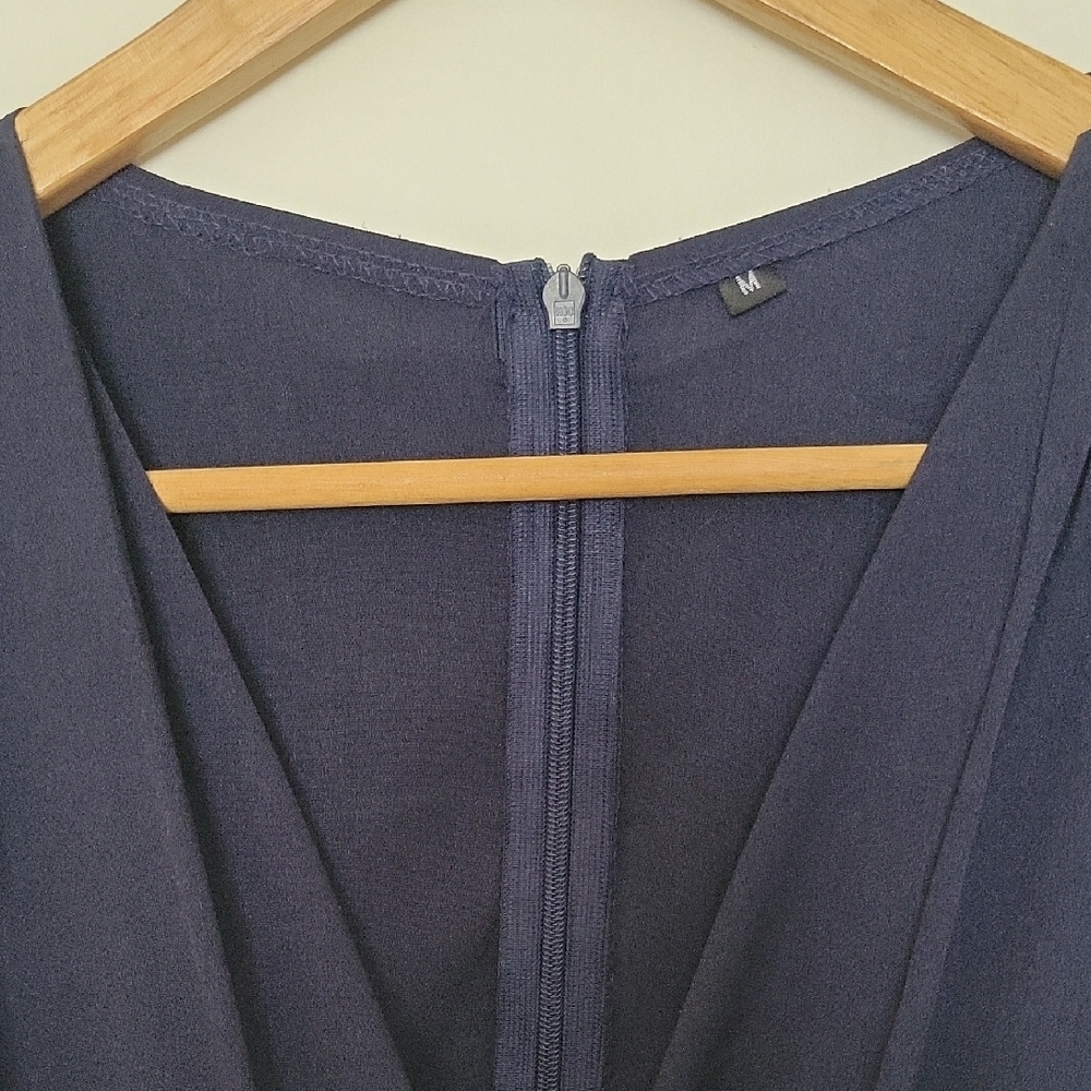 Sleeveless Navy Jumpsuit - Picture 2 of 5